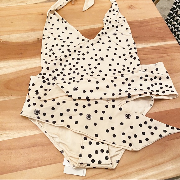 NWT Stella McCartney Halter Polka Dot One Piece Swimsuit - Picture 2 of 7